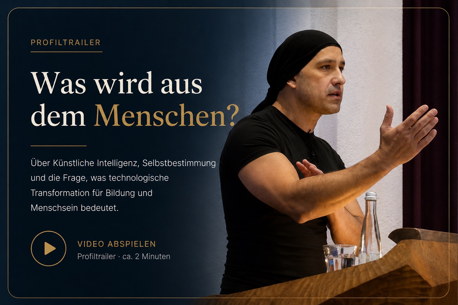Profiltrailer: Was wird aus dem Menschen?